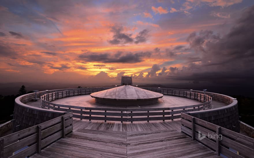 Observatory on the summit of Brasstown Bald Mountain in Georgia