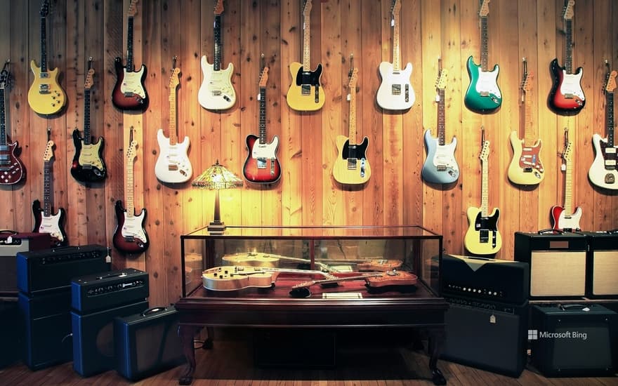 Electric guitars and amplifiers