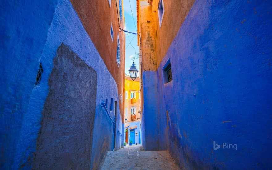 Blue walls of Chefchaouen, Morocco