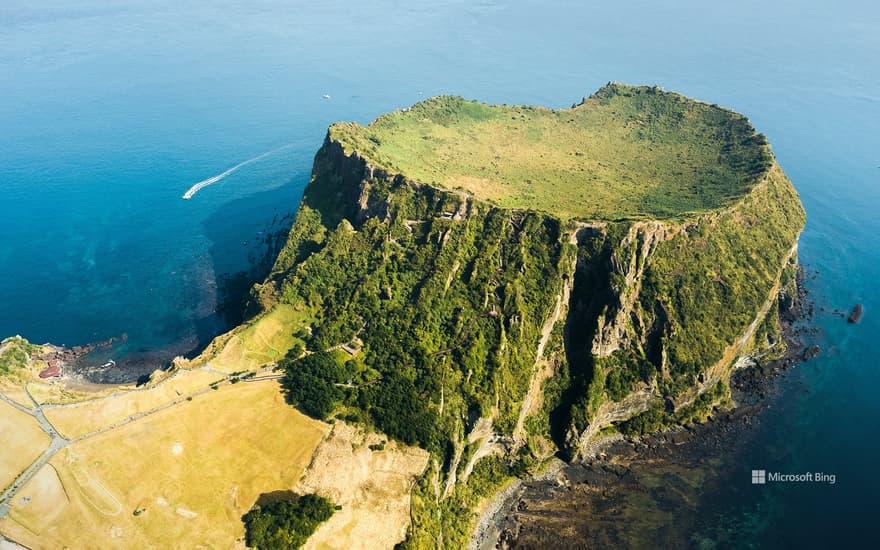 Seongsan Ilchulbong, a tuff cone on Jeju Island, South Korea