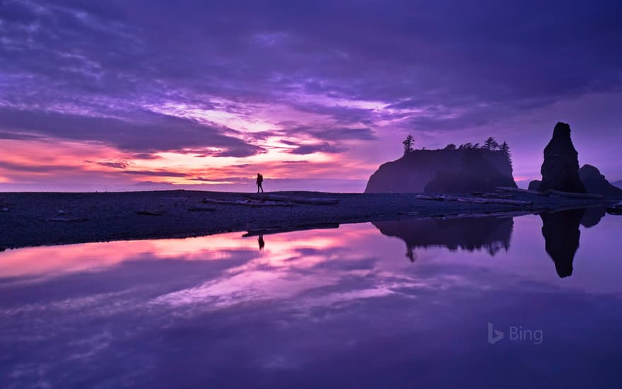 Ruby Beach in Olympic National Park, Washington