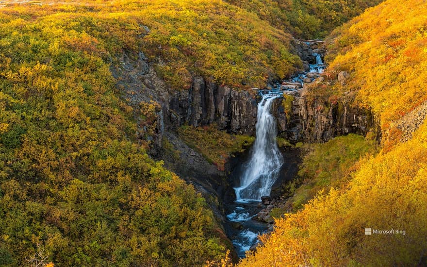 Waterfall in Skaftafell, Vatnajökull National Park, Iceland