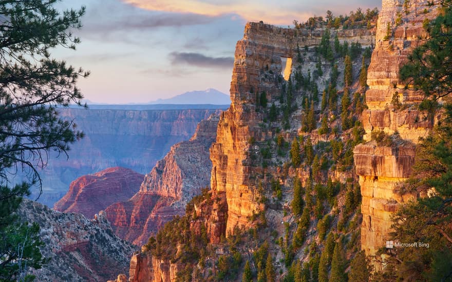 Angels Window on the North Rim of the Grand Canyon, Arizona, USA